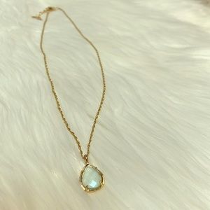 Kendra Scott Birthstone Necklace (Aquamarine)